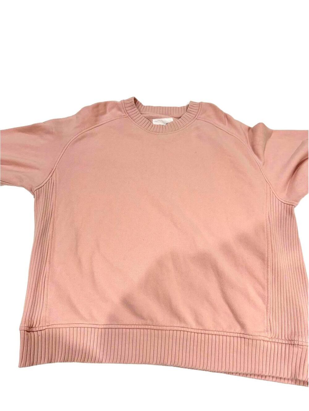 Aerie "Down to Earth" Oversized Crewneck Sweatshirt Baby Pink Medium Loungewear - Picture 3 of 9